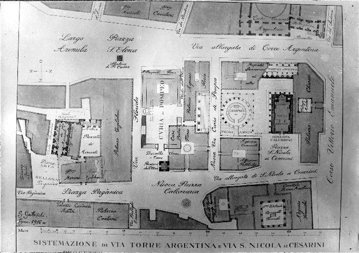 Ricostruzione dell'archeologo Giuseppe Gatteschi